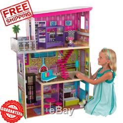 Model Dollhouse Barbie Size Big Cute Doll House Children Kids Toy Girls Play Set