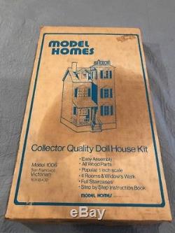 Model Homes Dollhouse Kit Model 1006 Vintage New In Box San Francisco Victorian