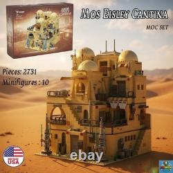 Modular Mos Eisley Cantina MOC Building Blocks Bricks 2731pcs Star Wars Gift Set