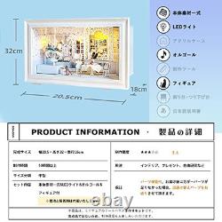 Moin moin 1/24 Dollhouse Miniature DIY Handmade Kit Set Teddy Bear Princess Room