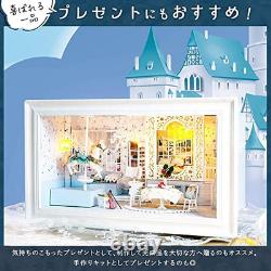Moin moin 1/24 Dollhouse Miniature DIY Handmade Kit Set Teddy Bear Princess Room