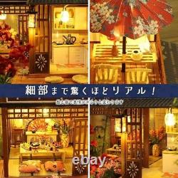 Moin moin 1/24 Dollhouse Miniature Handmade Kit Set Ryokan Japanese garden
