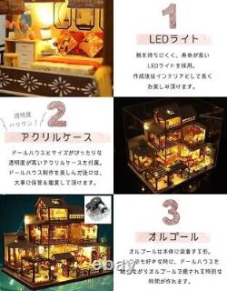 Moin moin 1/24 Dollhouse Miniature Handmade Kit Set Ryokan Japanese garden