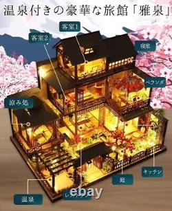 Moin moin 1/24 Dollhouse Miniature Handmade Kit Set Ryokan Japanese garden