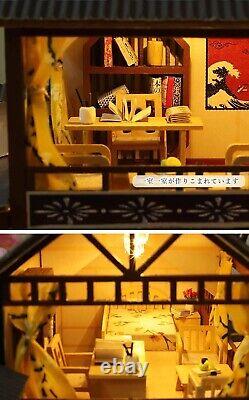 Moin moin 1/24 Dollhouse Miniature Handmade Kit Set Ryokan Japanese garden