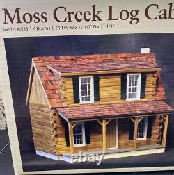 Moss Creek Log Cabin 112 Dollhouse Miniature Real Good Toys 17 x 24 x 21