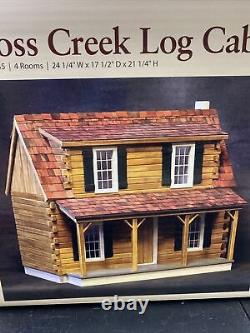 Moss Creek Log Cabin 112 Dollhouse Miniature Real Good Toys 17 x 24 x 21
