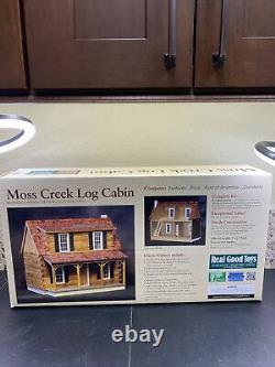 Moss Creek Log Cabin 112 Dollhouse Miniature Real Good Toys 17 x 24 x 21