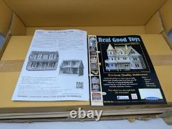 Moss Creek Log Cabin Dollhouse J535 4 Rooms 24X17X21 Real Good Toys