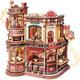 Moving Dream Coffee Factory DIY Miniature House Kit 3D Wooden Puzzles for
