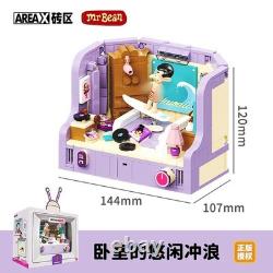 Mr Bean's House Building Blocks Set 4Rooms TV Scenes Diorama Bricks Toy 1800+pcs