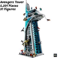 NEW Avengers Tower 5,201 Pieces Action Figure Display Model Building Blocks Set