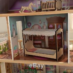 NEW Barbie Size Doll House Girls Dream Play Playhouse Dollhouse Wooden Furniture