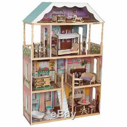 NEW Barbie Size Doll House Girls Dream Play Playhouse Dollhouse Wooden Furniture