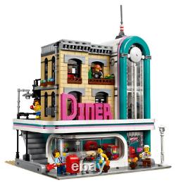 NEW DIY Downtown Diner 10260 Building Blocks Set Complete Set 2480pcs Model