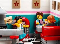 NEW DIY Downtown Dinner 10260 PCS 2480 Complete Building Bricks Toy Set-Gift