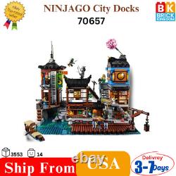 NEW DIY NINJAGO City Docks 70657 Building Toy set Figs 3553 PCS-READ DISCRIPTION