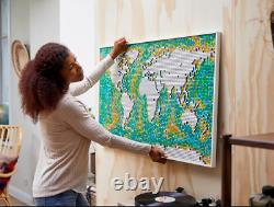 NEW DIY World Map Art Building Bricks Set 31203 Art World Map Set Wall Art