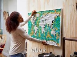 NEW DIY World Map Art Building Bricks Set 31203 Set Wall Art READ DISCRIPTION