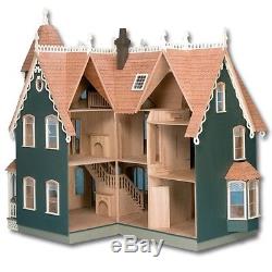 NEW Greenleaf 8010 Garfield Wood Doll House Kit Dollhouse Mansion