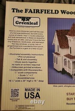 NEW Greenleaf The Fairfield Wooden Dollhouse Kit COMPLETE