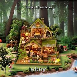 NEW Miniature House Building Kit for Adults Forest Adventure DIY Dollhouse