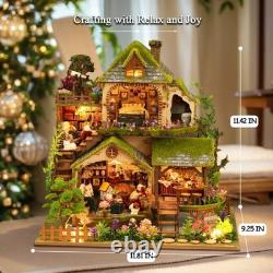 NEW Miniature House Building Kit for Adults Forest Adventure DIY Dollhouse