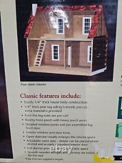 NEW Moss Creek Log Cabin Doll House Kit 24 x 17 x 21 J535 Real Good Toys