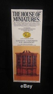 NEW The House Of Miniatures X-Acto Chippendale Breakfront Kit 40048 Circa 1760