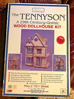 NEW The Tennyson Wood Dollhouse Kit 19th Century Gothic Doll House Vintage