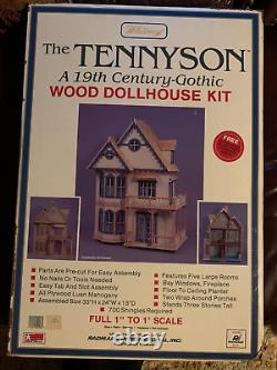 NEW The Tennyson Wood Dollhouse Kit 19th Century Gothic Doll House Vintage