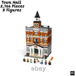NEW Town Hall 2,766 Pieces Modular Construction Toy for Builders and Collectors