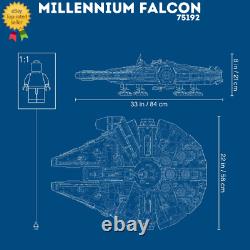 NEW UCS Millennium Falcon 75192 pcs 7541 Building Blocks Toy Gift Set