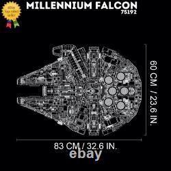 NEW UCS Millennium Falcon 75192 pcs 7541 Building Blocks Toy Gift Set