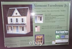 NEW Vermont Farmhouse Jr Wooden Dollhouse Kit by Real Good Toys #MM-JM401 SEALED