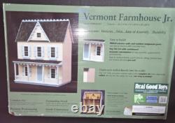 NEW Vermont Farmhouse Jr Wooden Dollhouse Kit by Real Good Toys #MM-JM401 SEALED