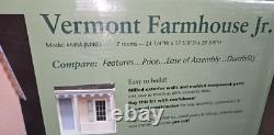 NEW Vermont Farmhouse Jr Wooden Dollhouse Kit by Real Good Toys #MM-JM401 SEALED