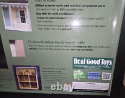 NEW Vermont Farmhouse Jr Wooden Dollhouse Kit by Real Good Toys #MM-JM401 SEALED