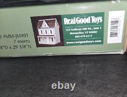 NEW Vermont Farmhouse Jr Wooden Dollhouse Kit by Real Good Toys #MM-JM401 SEALED