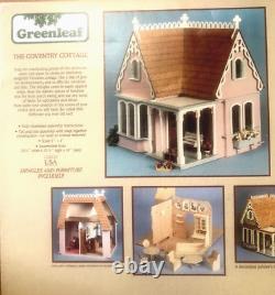 NEW Vintage 1980 GREENLEAF The COVENTRY COTTAGE DOLLHOUSE KIT & FURNITURE + Plus