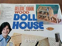 NEW Vintage Arrow Deluxe Tudor Wood Doll House Kit # 700