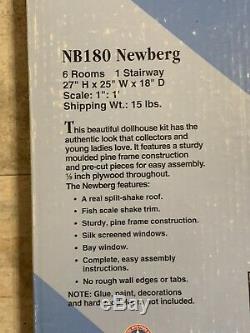 NEW Vintage Dura-Craft NEWBERG NB180 Dollhouse Miniature Mansion SEALED / NIB