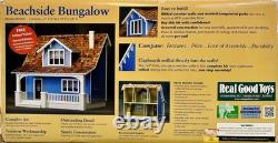 NIOB Real Good Toys Beachside Bungalow Model B1895 Wooden Dollhouse Kit 5 Rooms