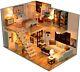 NNEDSZ Dollhouse Miniature with Furniture Kit Plus Dust Proof and Music Movement