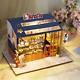 NNEOBA Doll House Wooden Doll Houses Miniature Dollhouse Furniture Kit Toys for