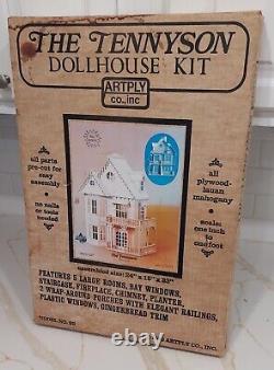 NOS! The Tennyson Wood Dollhouse Kit, Model 99, doll house vintage gingerbread