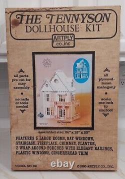 NOS! The Tennyson Wood Dollhouse Kit, Model 99, doll house vintage gingerbread