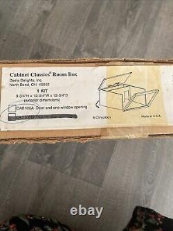 New Chrysnbon Dollhouse Miniature DIY KIT Cabinet Classic Room Box CAB100A USA