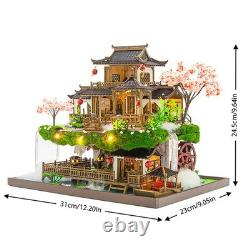 New DIY Fairyland Dollhouse Large Wooden Building Mini House for Adult Gifts