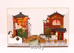 New DIY Miniature Wooden Dollhouse Chinese House Model Kits Handcrafted Toy Gift